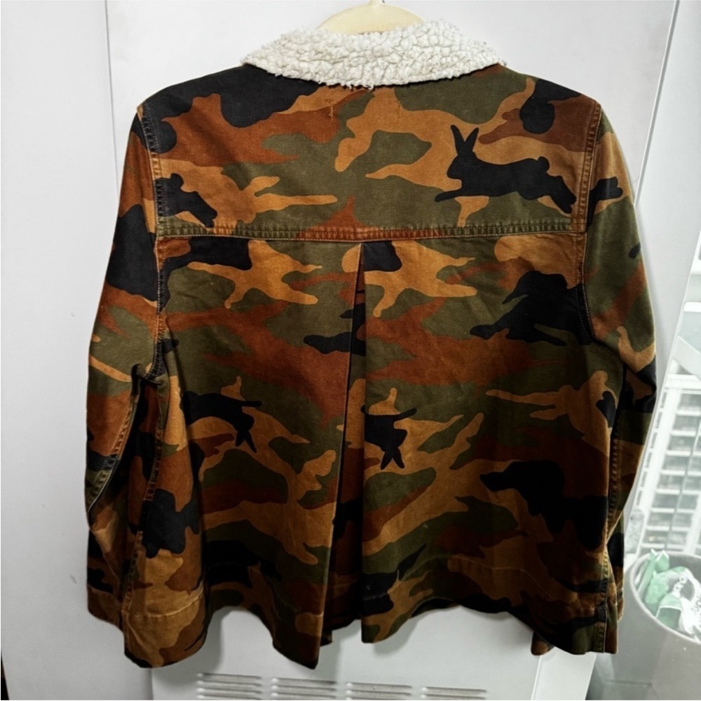 MADEWELL Northward Cropped Army Camo Sherpa Jacket - Picture 8 of 8